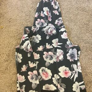 BROOKLYN NY BLACK FLORAL HOODIE